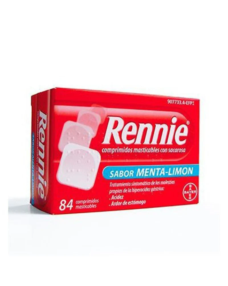 Rennie con Sacarosa 84 Comprimidos Masticable