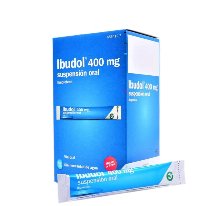 Ibudol Ibuprofeno 400MG 20 Sobres Sabor a Fresa