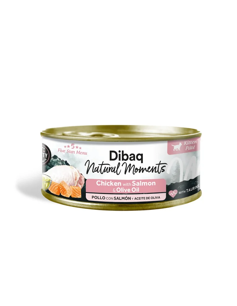 Dibaq | Natural Moments - Kitten Pollo con Salmon (70g)