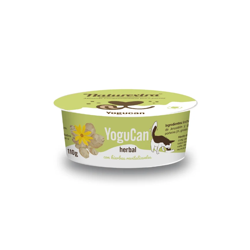 Naturextra | Yogucan - Herbal con inulina natural y plantas + Topping Liofilizado (110 g)