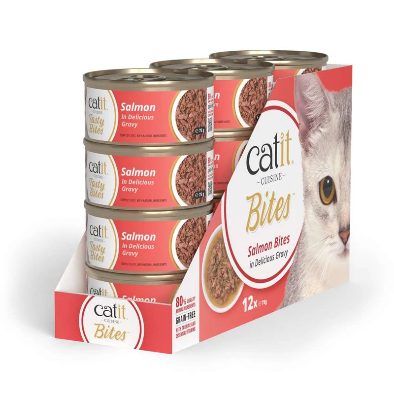 Catit | Cuisine Bites - Salmón (12x75g)