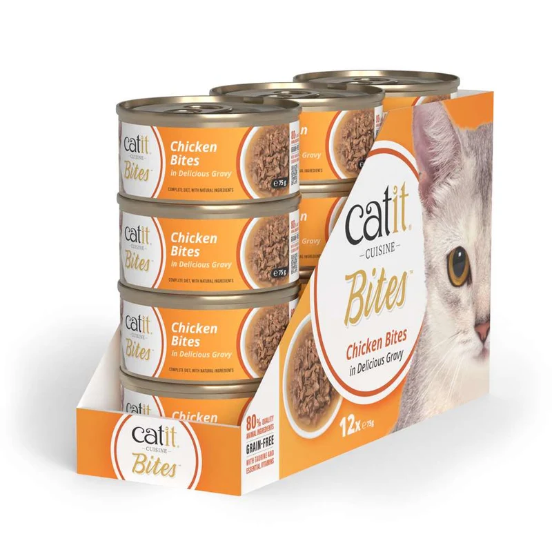 Catit | Cuisine Bites - Pollo (12x75g)