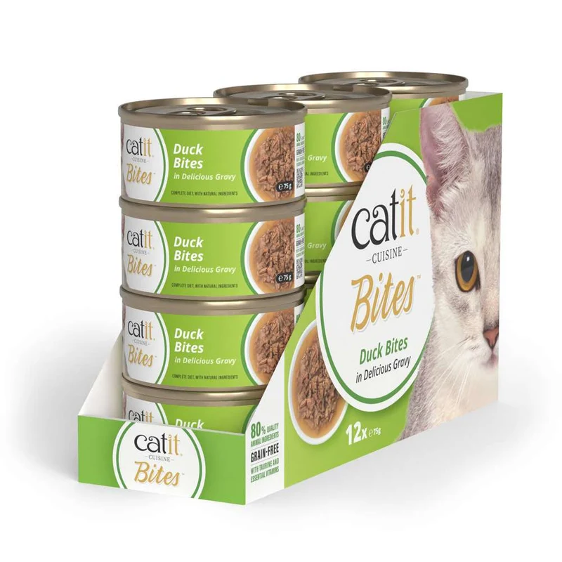 Catit | Cuisine Bites - Pato (12x75g)