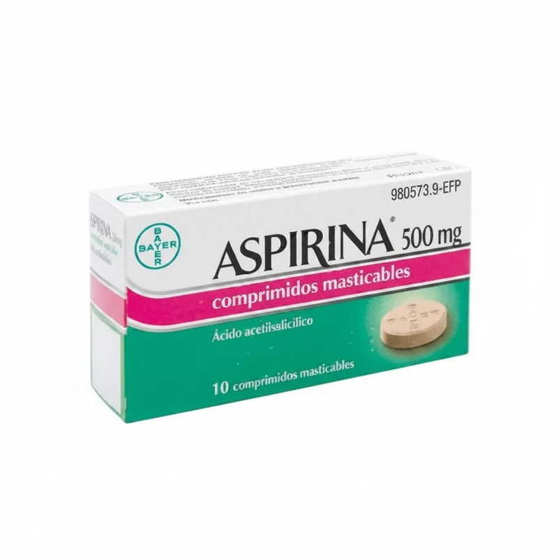 Aspirina 500 mg 10 Comprimidos Masticables