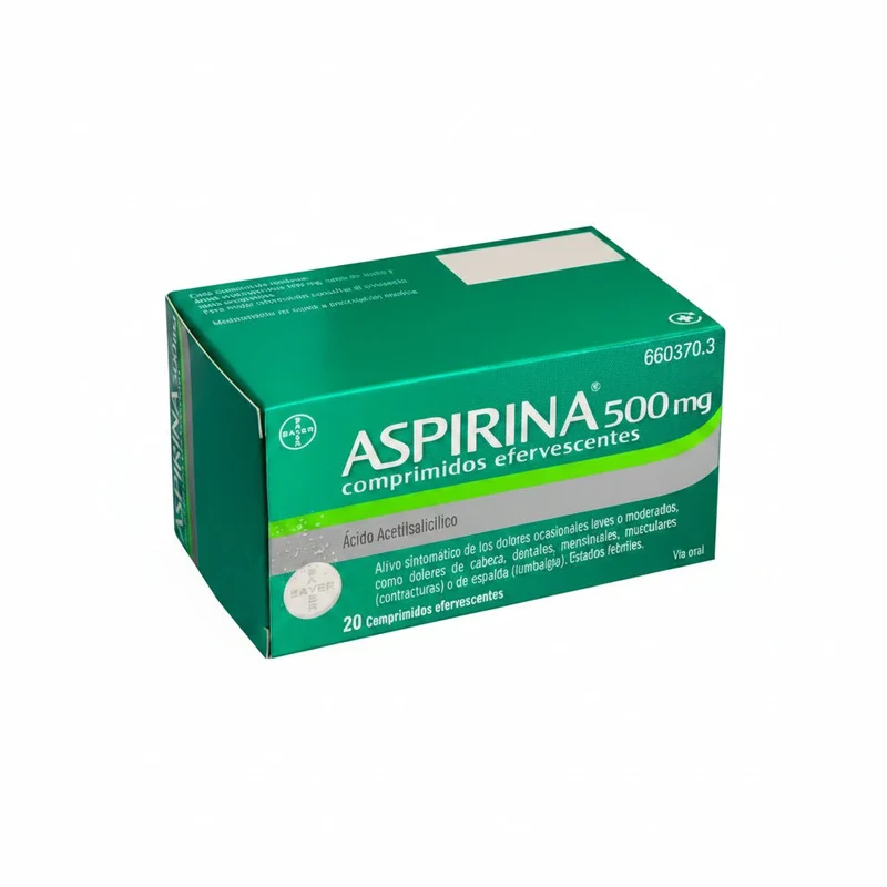 Aspirina 500 mg 2 Comprimidos Efervescentes