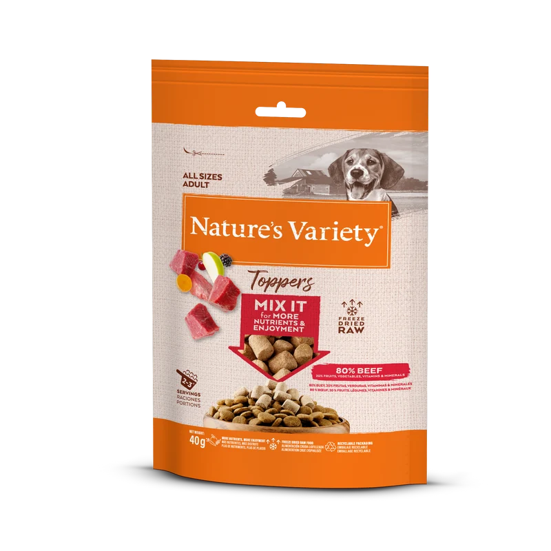 Nature’s Variety Toppers Snacks Beef 40gr