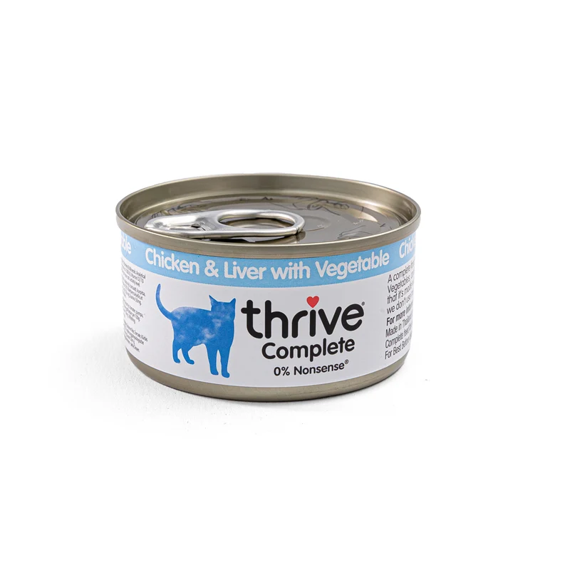 Thrive | Pechuga e Hígado de Pollo con Verduras (75 g)