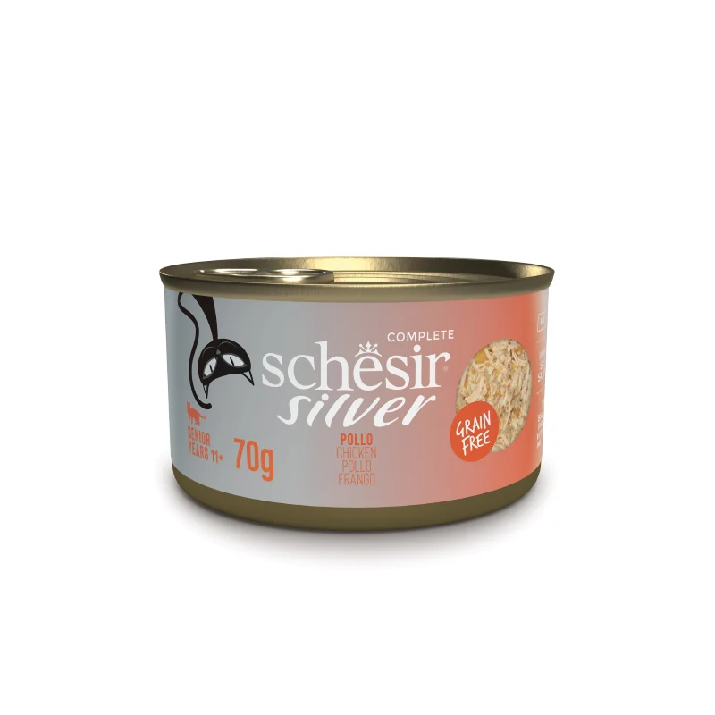Schesir | Silver Senior - Filetes de pollo en caldo (70g)