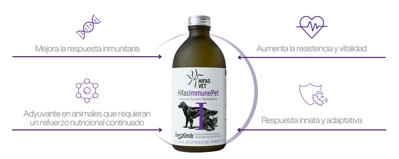 HIFAS ImmunePet | Complemento natural para defensas en perros y gatos