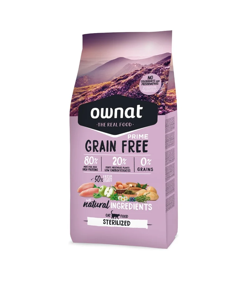 Ownat Cat Grain Free Prime Adult Sterilized