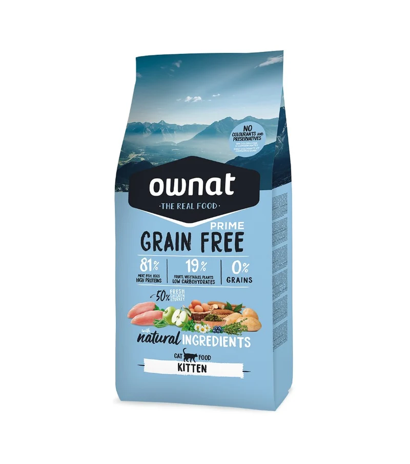 Ownat Cat Grain Free Prime Kitten 3 Kg