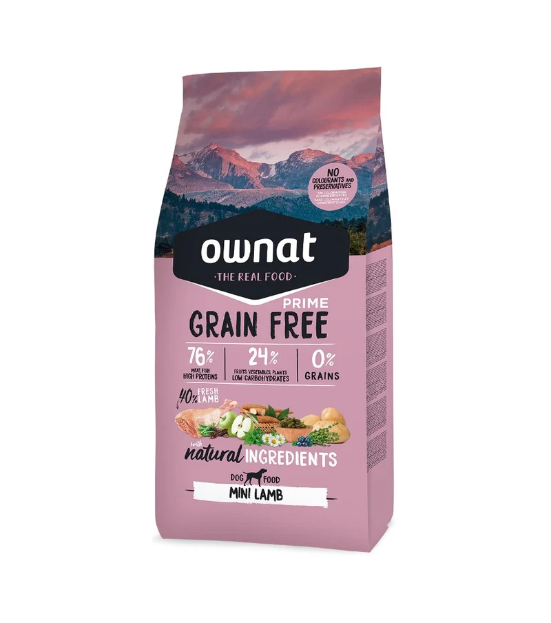 Ownat Prime Dog Grain Free Mini Lamb