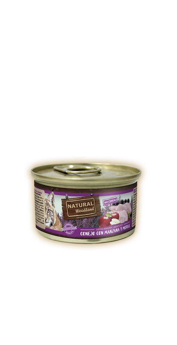 Natural Woodland | Conejo con manzana y mora (85g)