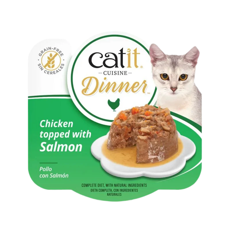 Catit | Cuisine Dinner - Pollo con salmón (75g)
