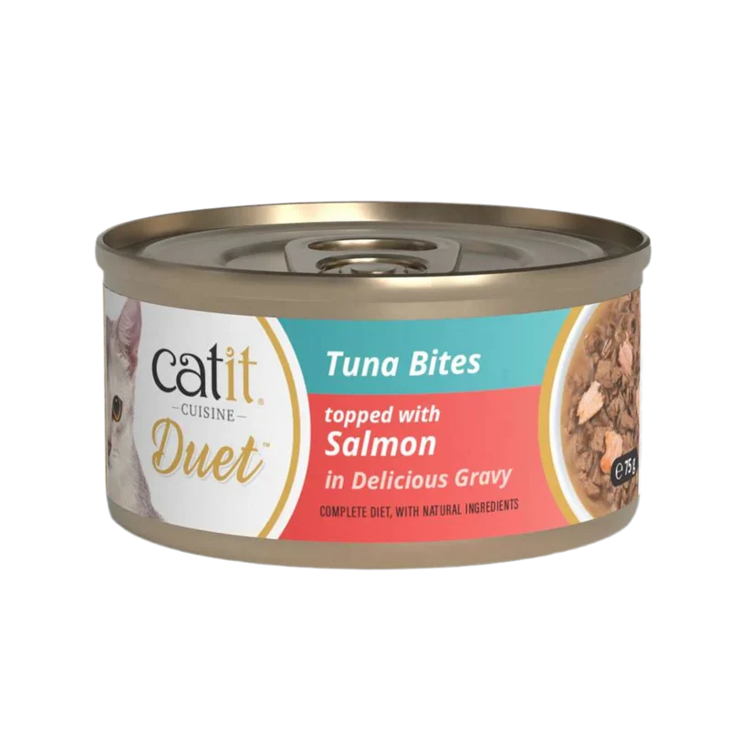 Catit | Cuisine Duet - Atún con salmón (75g)