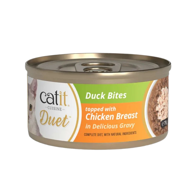 Catit | Cuisine Duet - Pato con pollo (75g)