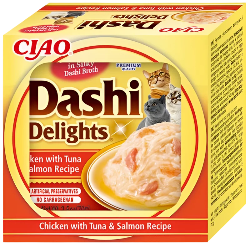 Inaba | Dashi Delights - Pollo con Atún y Salmón (6x70g)