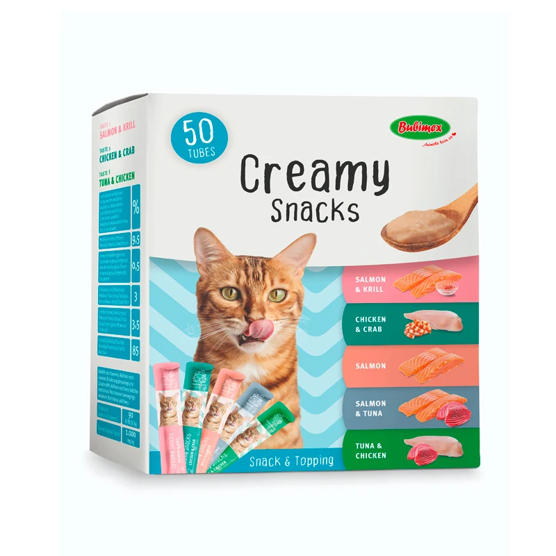 Bubimex | Creamy Snack Multipack para Gatos (50 sticks)