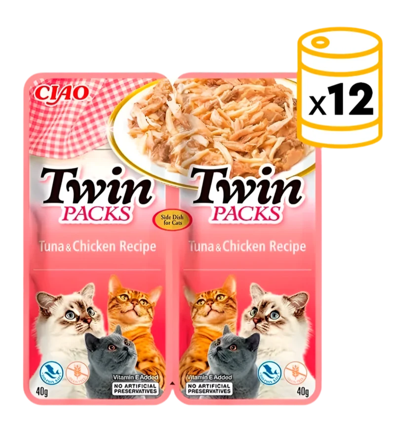 Inaba | Twin Pack - Atún y pollo (12 unidades)