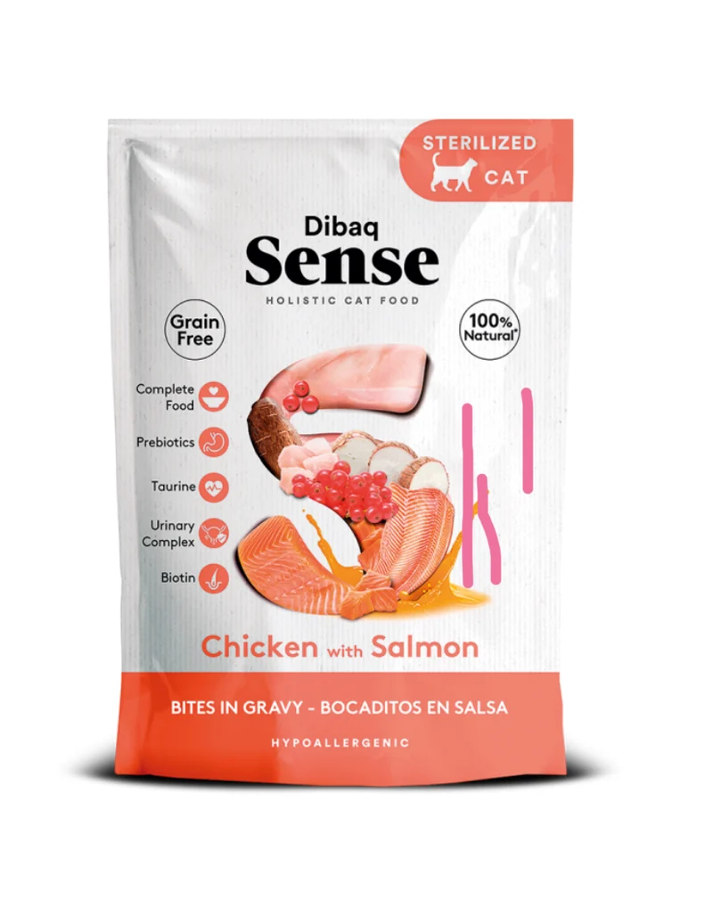Dibaq | Sense Bites - Pollo con salmón (100g)