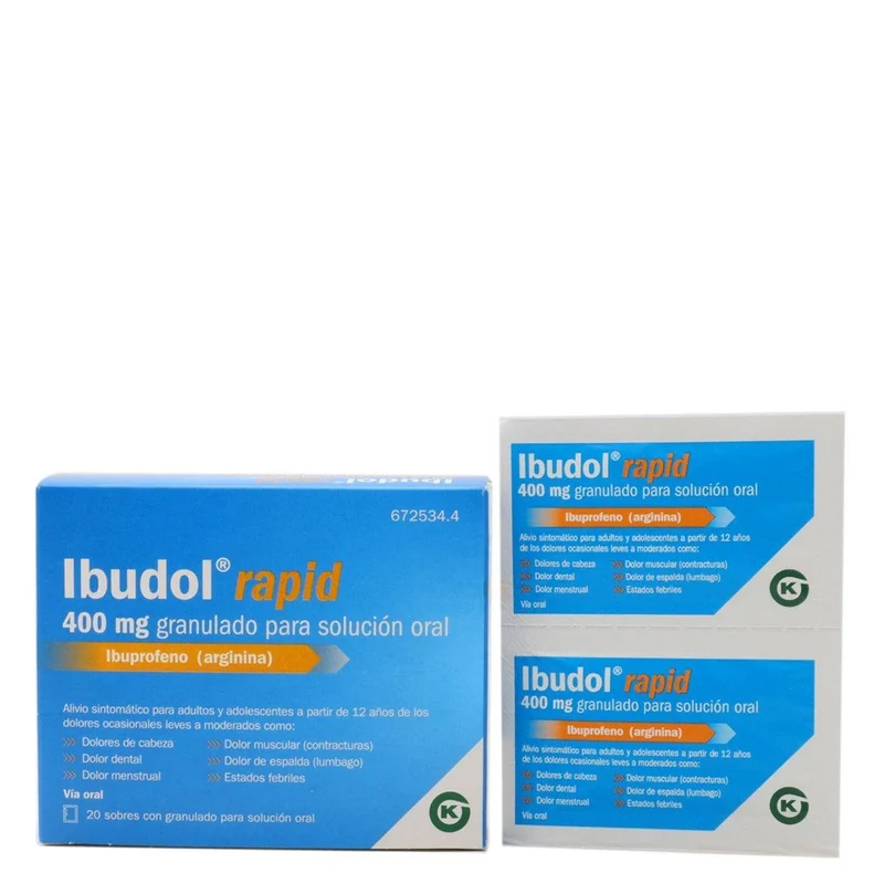 Ibudol Rapid 400 mg 20 Sobres Granulado para Solución Oral
