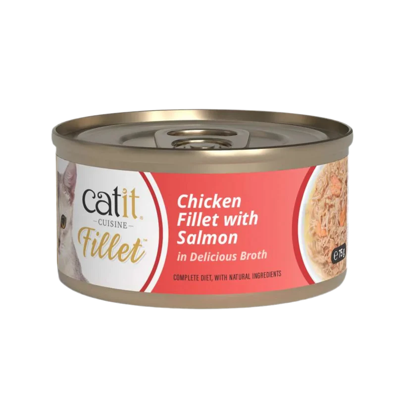 Catit | Cuisine Fillet - Pollo con salmón (75g)