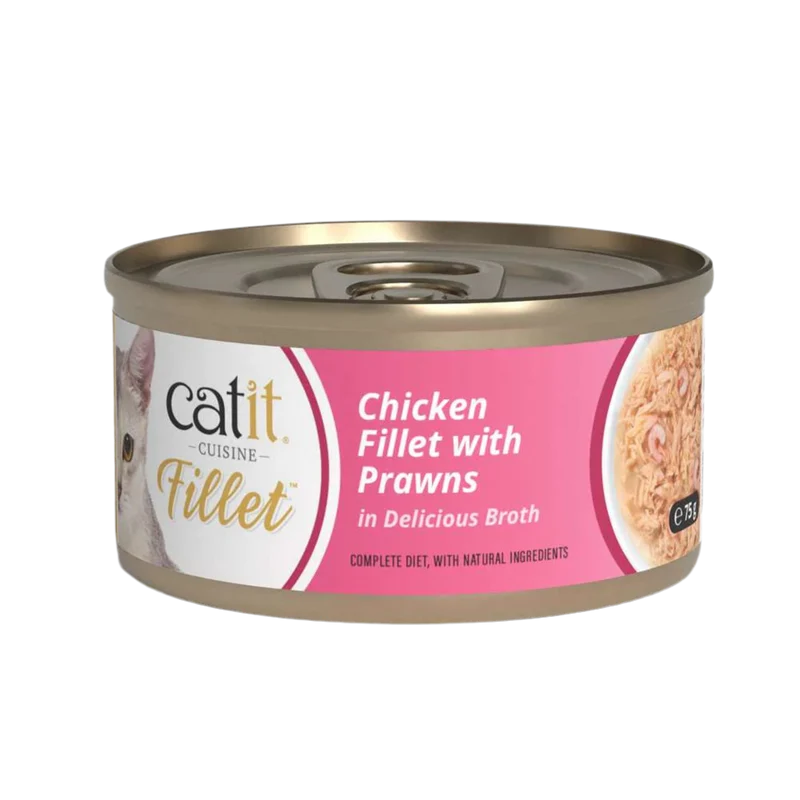 Catit | Cuisine Fillet - Pollo con gambas (75g)