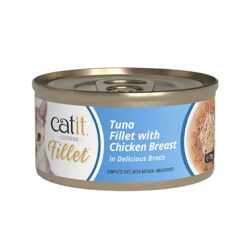 Catit | Cuisine Fillet - Atún con pollo (75g)