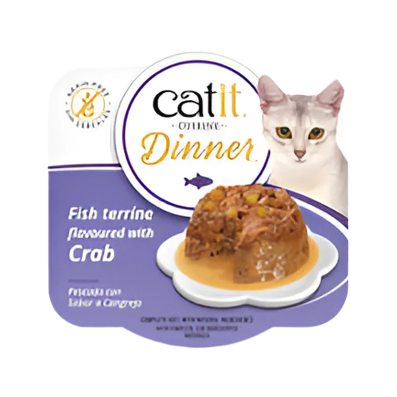Catit | Cuisine Dinner – Pescado con capa de cangrejo (75g)