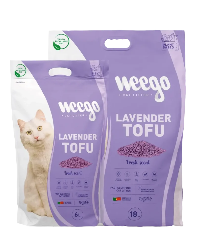 Weego Cat Litter Lavanda Tofu 18L