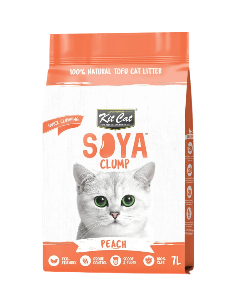 Kit Cat | SoyaClump Arena de Soja BIO - Melocoton 7L