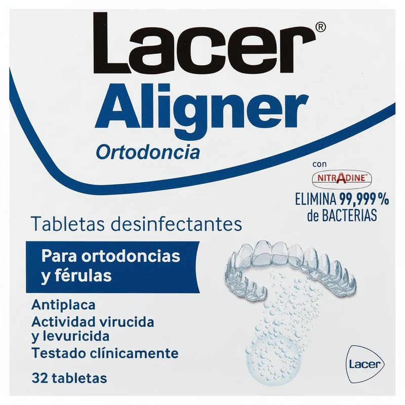 Lacer Aligner Tabletas Desinfectantes 32 Tabletas
