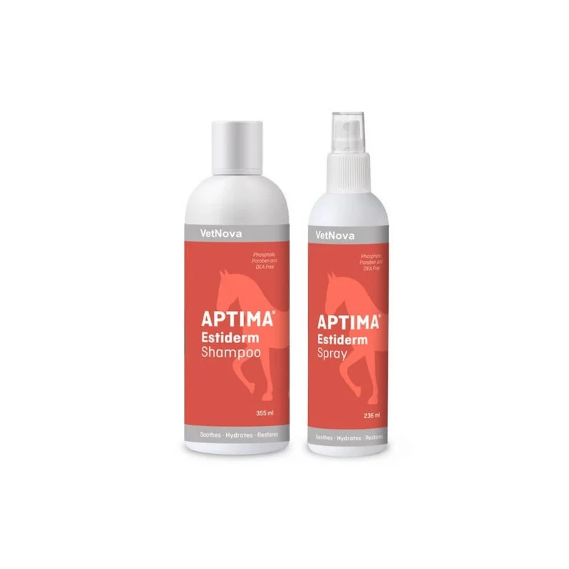 Vetnova Aptima Estiderm Pack Champú + Spray Nuevo 355 ml