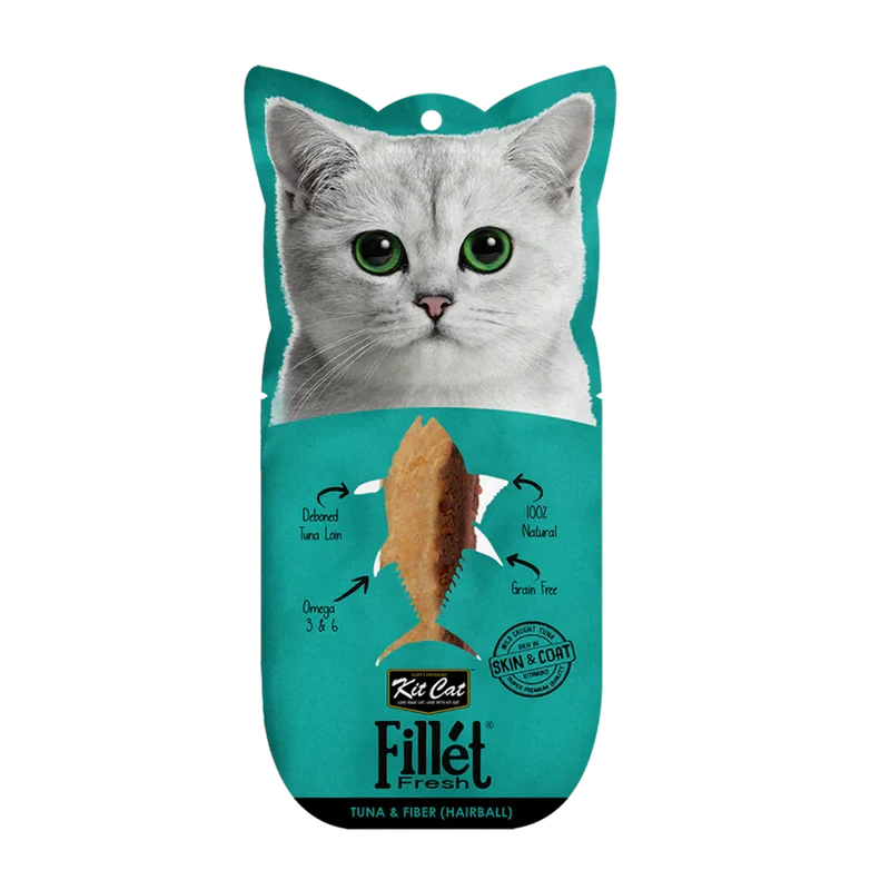 Kit Cat | Fillet Fresh - Lomo de Atún y Fibra (Anti hairball)