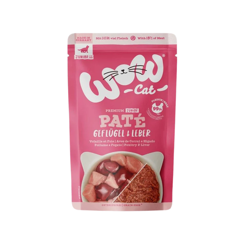 Wow | Cat Kitten Ave e Higado (125g)