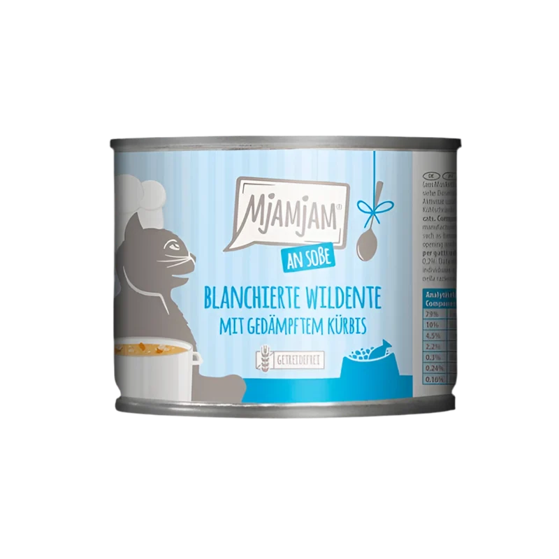 MjaMjam | Pato salvaje escaldado con calabaza al vapor en salsa (185g)