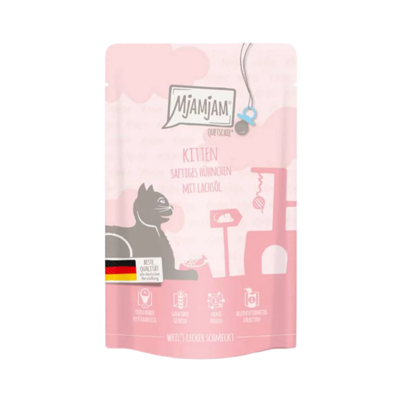 MjaMjam | Kitten Pollo con aceite de salmón (125g)