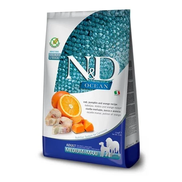 Farmina Nd Dog Ocean Pumpkin Medium Maxi Alimento Seco para Perros 12kg