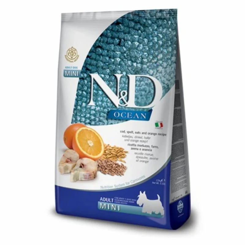 Farmina N&D Dog Ocean Low Grain Mini Bacalao Pienso 2.5kg
