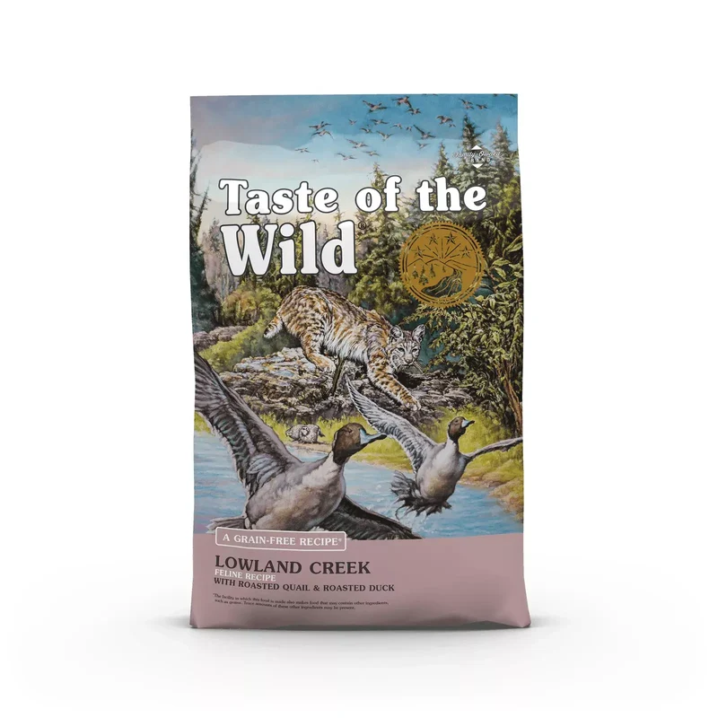 Taste Feline Adult Lowland Creek Codorniz Comida Seca para Gatos 6600g