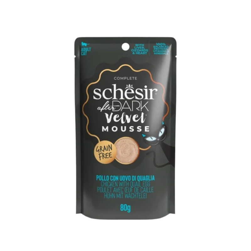 Schesir | After Dark Mousse Pollo con Huevo de Codorniz (80g)