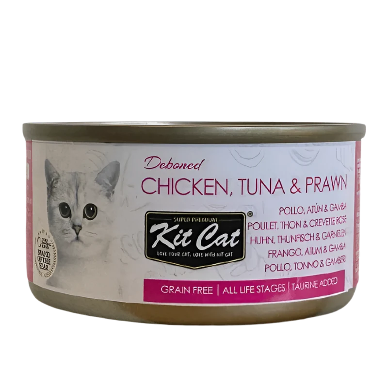 Kit cat | Pollo y atún con gamba en gelatina (80g)