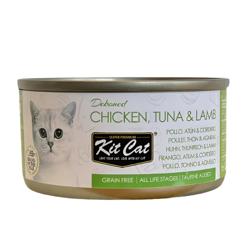 Kit cat | Pollo y atún con cordero en gelatina (80g)