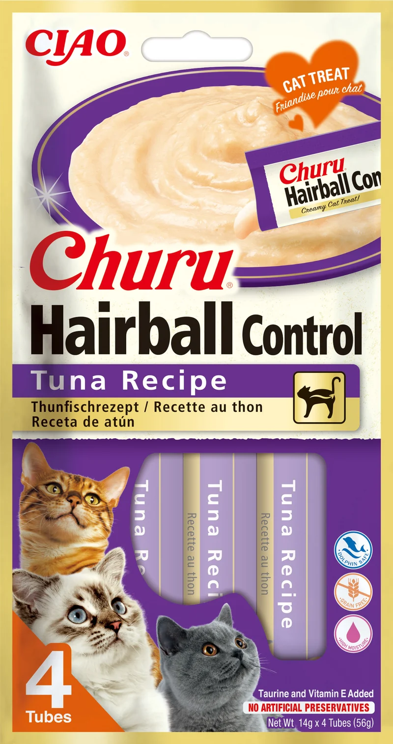 Inaba | Churu Hairball - Atún (4x14g)