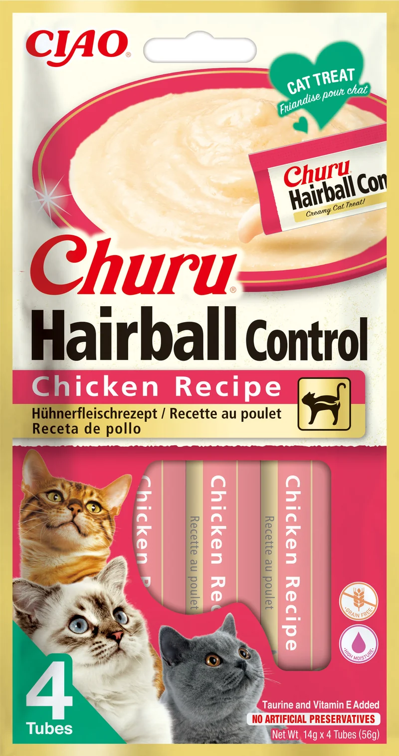 Inaba | Churu Hairball - Pollo (4x14g)