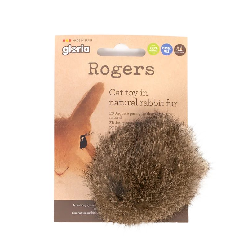 Gloria | Rogers – Presa Natural de Piel de Conejo para Gatos