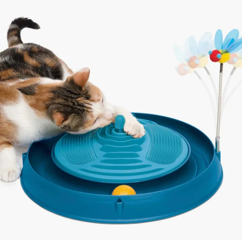 Catit | Circuito con pelota y masajeador de catnip