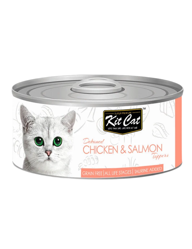 Kit Cat | Pollo y Salmón en gelatina (80g)
