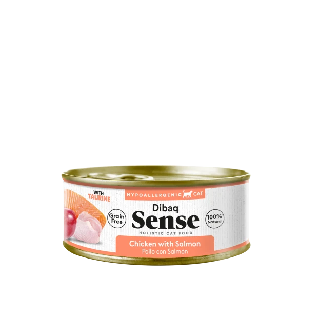 Dibaq Sense | Pollo, Salmón y Manzana (70g)