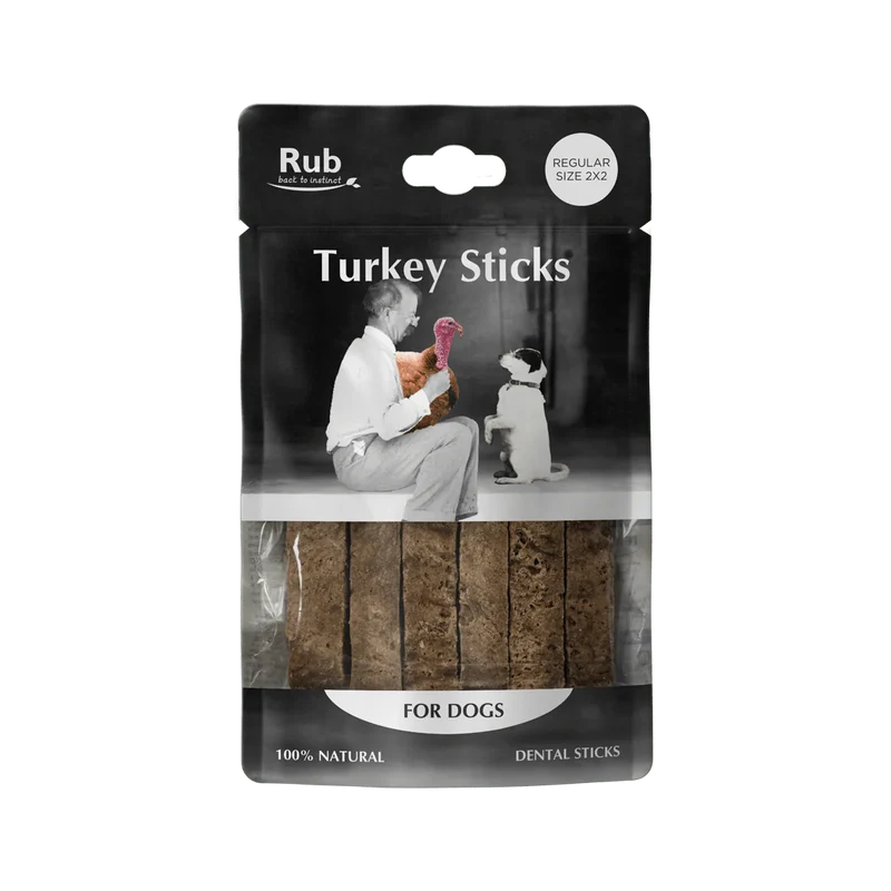 Rub Stick Dental de Pavo para Perros 100g - Regular Size 2x2